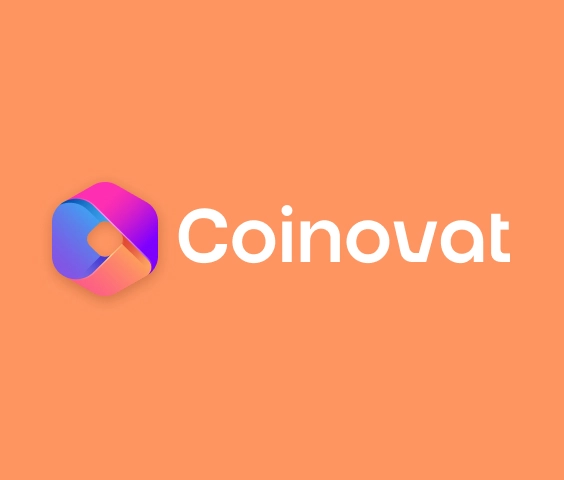Logotipo moderno de criptomoeda com degradê